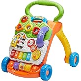 VTech Sit-to-Stand Learning Walker (Frustration Free Packaging - English Version), Orange