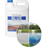 Blue Lake and Pond Dye - One Gallon of Professional Lake &amp; Pond Dye - Treats Up to 1 Acre - Royal Blue Color - Safe for Fish, Wildlife, Pets &amp; Children