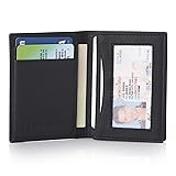 Alpine Swiss RFID Business Card Case ID Wallet Black