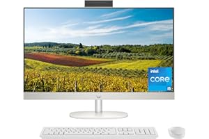 HP 27 inch All-in-One Desktop PC, FHD Display, 13th Gen Intel Core i5-1335U, 16 GB RAM, 512 GB SSD, Intel UHD Graphics, Windows 11 Home, 27-cr0070 (2023)