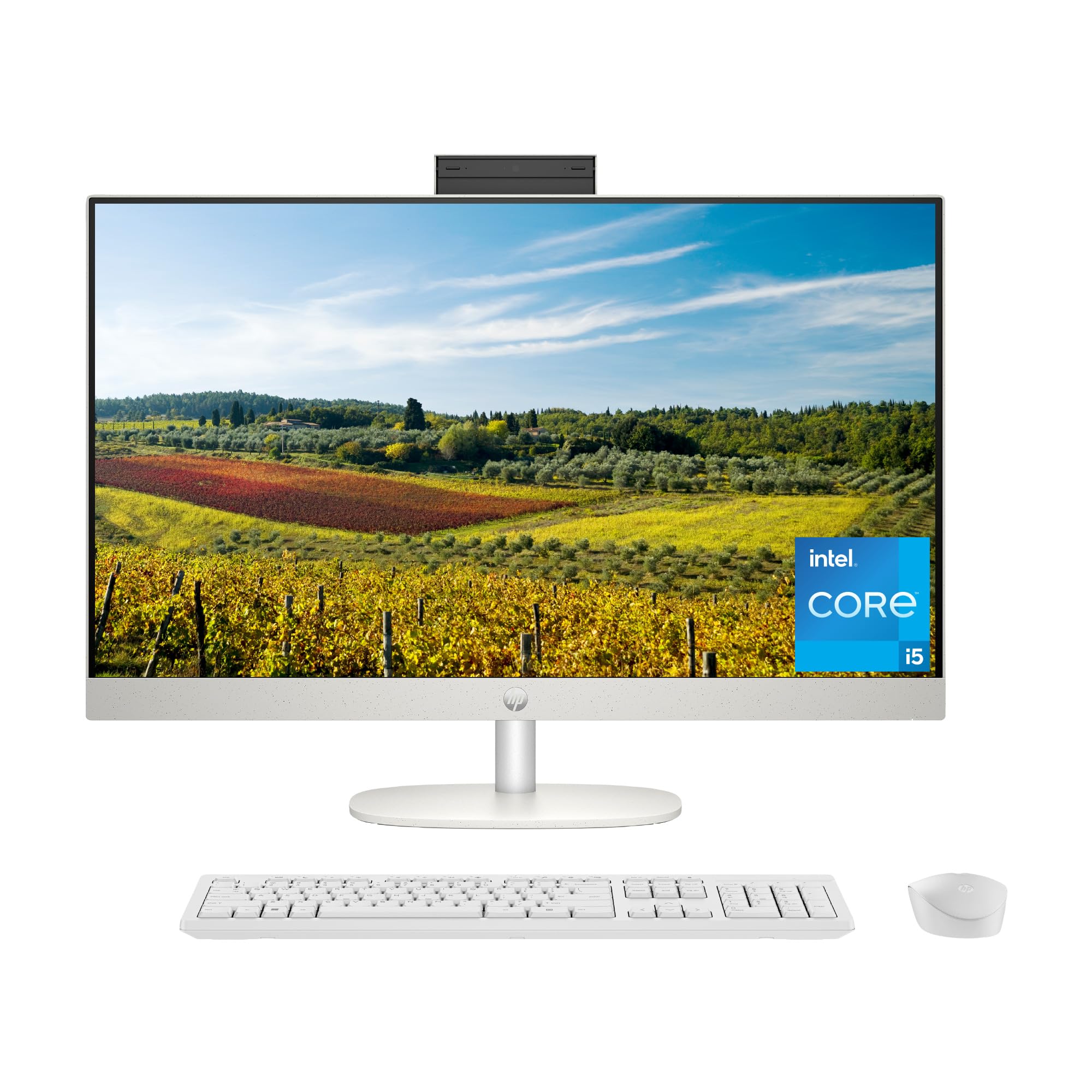 HP 27 inch All-in-One Desktop PC, FHD Display, 13th Gen Intel Core i5-1335U, 16 GB RAM, 512 GB SSD, Intel UHD Graphics, Windows 11 Home, 27-cr0070 (2023)