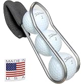SnakeBelly Golf Ball Holder with Quick-Draw Release (3-Ball, Aluminum, 1)