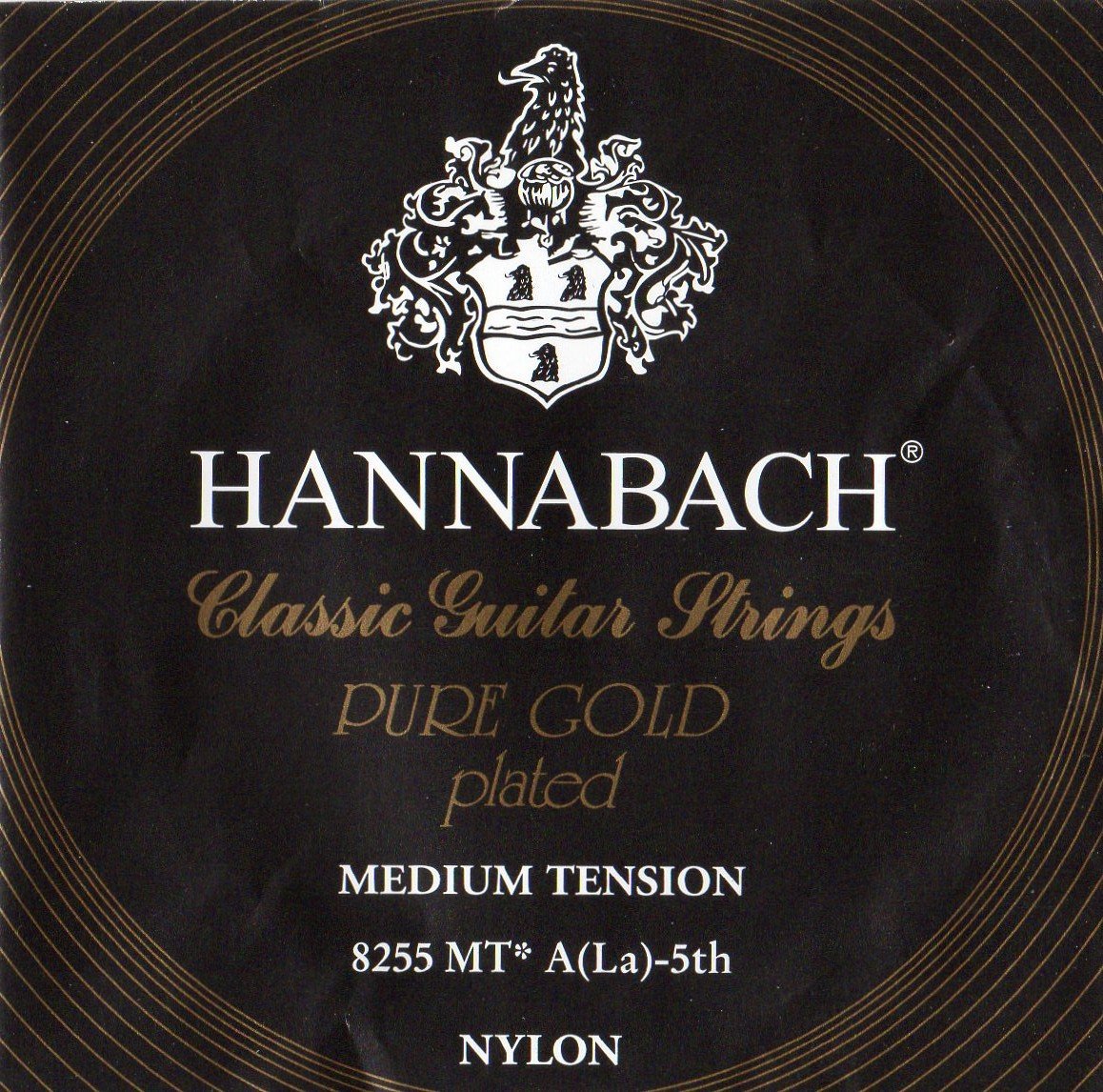 Hannabach 652635 Klassikgitarrensaiten Serie 825 Medium Tension Spezialvergoldung - A5