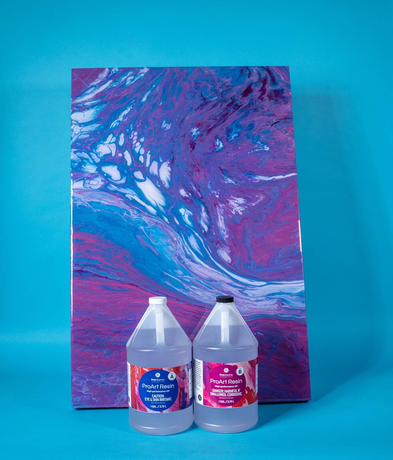 ProMarine Supplies Art Resin –16 Oz. Kit Pro Art Resin Kit – Art Resin Epoxy Clear – Easy to Use – High Gloss Intense Shine – Ideal for Photography, Wood, Artwork: Industrial & Scientific