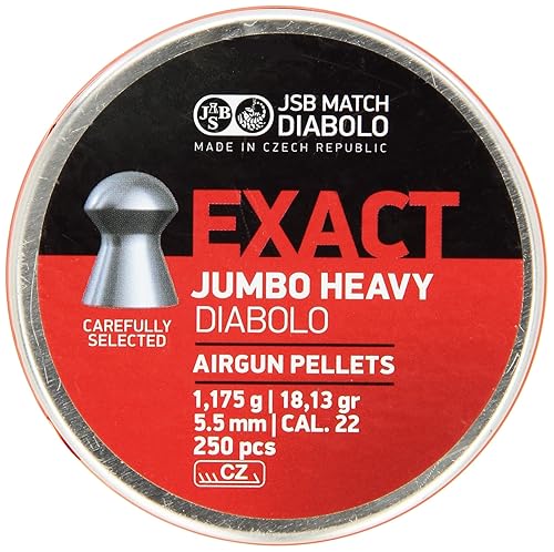JSB Diabolo Jumbo Exact Heavy .22 Caliber Air Gun Pellets 250 ct.