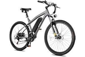 ACTBEST Race Electric Bike for Adults 21-Speed 27.5" Ebike, Up to 28MPH, Peak 1000W Brushless Motor, Removable Battery, Commuting Mountain Electric Bicycle with Fork Suspension