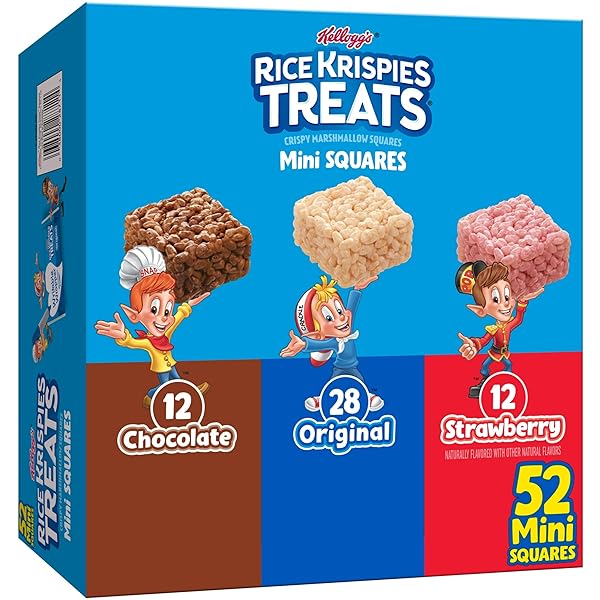 RICE KRISPIES TREATS MINI CRISPY MARSHMALLOW SQUARES, KIDS...