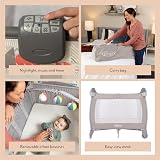 Graco Contour Electra Travel Cot with Bassinet, Music, Nightlight, Fold view 3