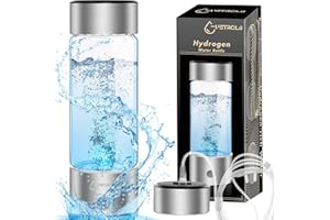 AUETRCLS Hydrogen Water Bottle 2024, Hydrogen Water Bottle Generator Improve Water in 3 Minutes Mothers Day Gifts for Mom, Hydrogen Water Ionizer Machine with SPE PEM for Home, Office, Travel, Drinking(Silver)