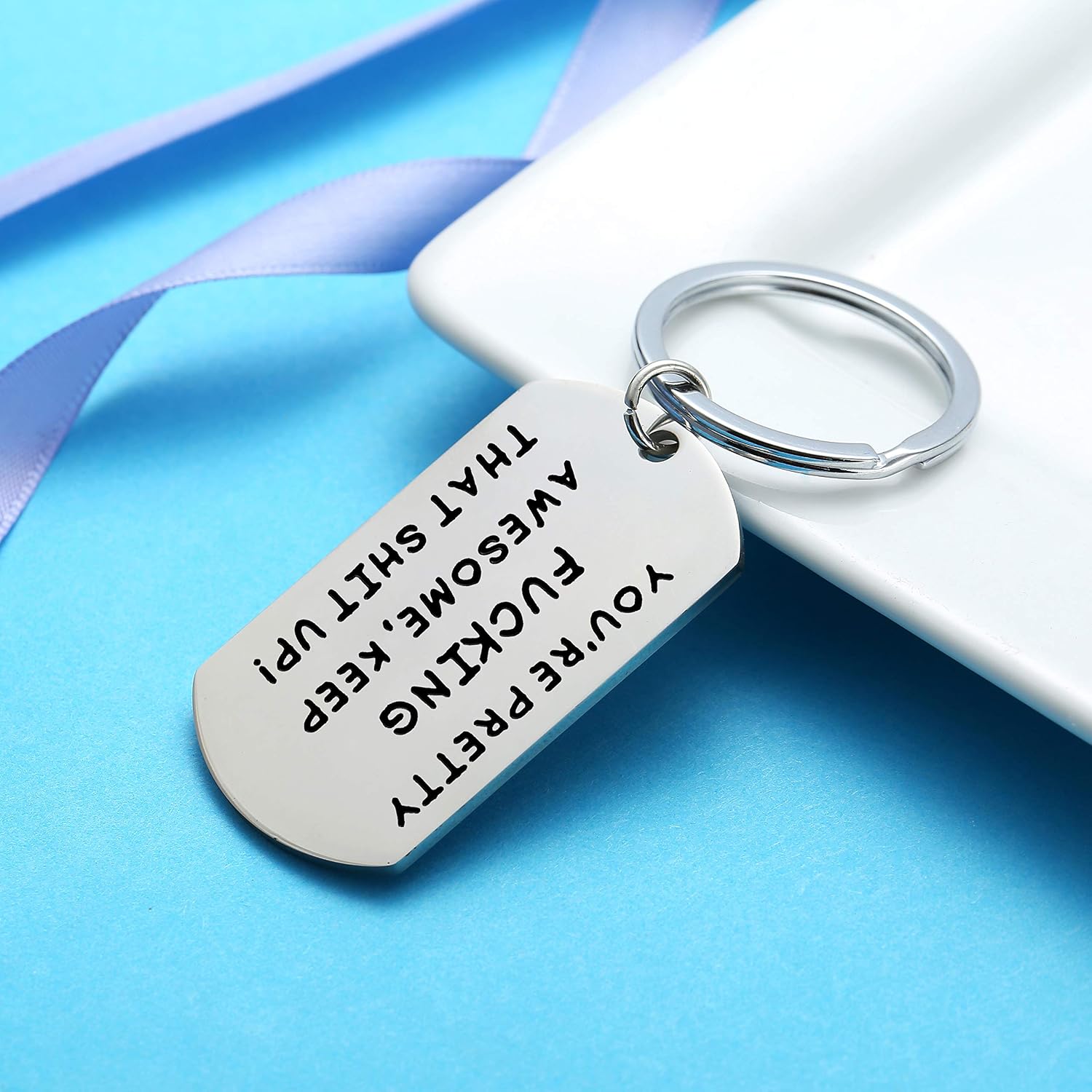 Nimteve Funny Gifts For Women Men Keyring Valentines Gifts Anniversary For Boyfriend Presents Husband Gifts Birthday Gifts for Couples (You are Pretty) - Image 5