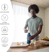 Bambaw Stainless Steel Water Bottle 500ml Blue Non-Insulated Leakproof view 3
