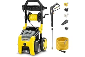 Karcher K2300PS 2300 PSI 1.2 GPM Electric Power Pressure Washer with Turbo, 15°, 40°, & Soap Nozzles
