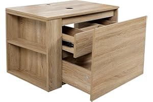 Puluomis 30 inches Bathroom Vanity, Modern Natural Color Wall Mounted Bathroom Vanity with Hidden Drawer
