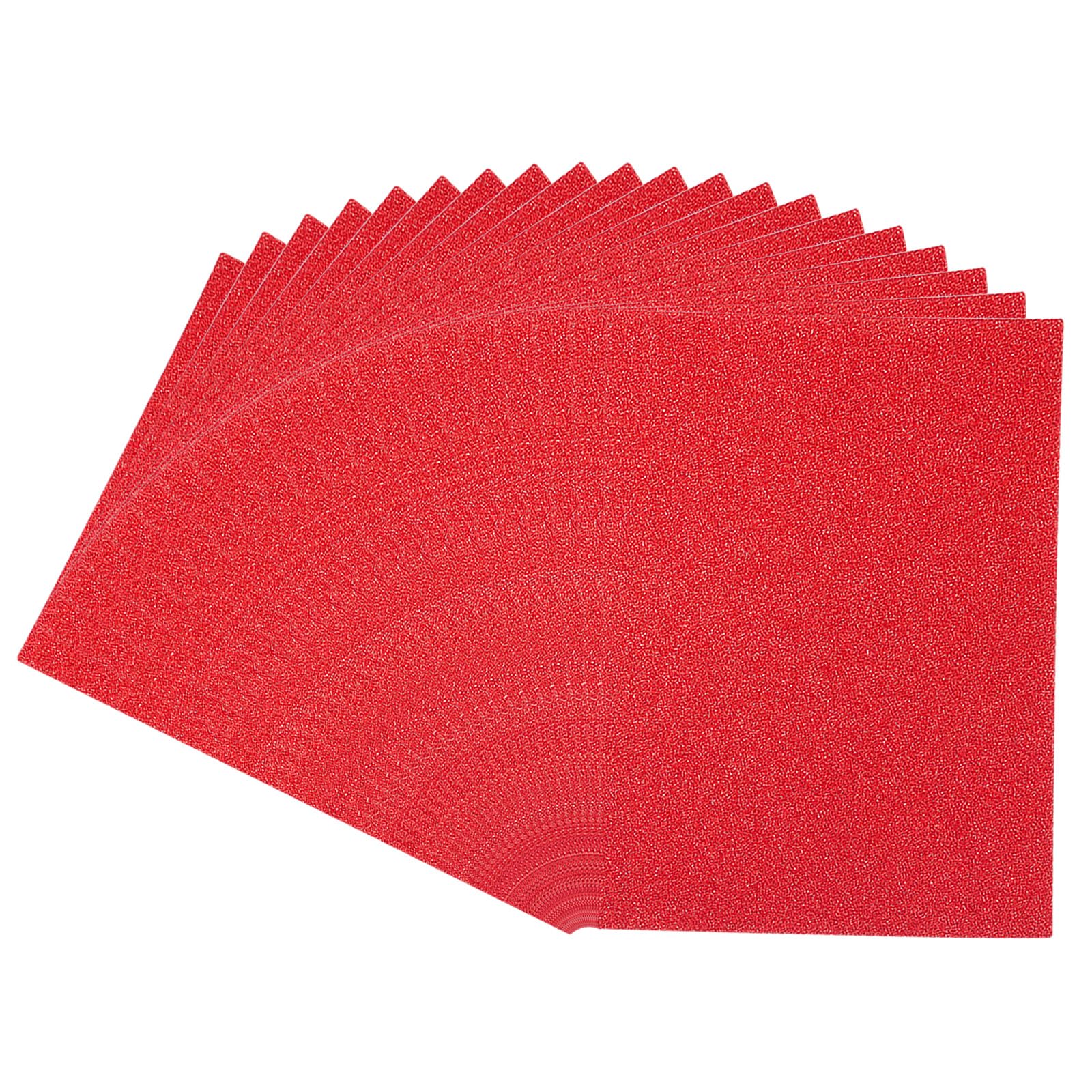 PATIKIL 8.5x11 Glitters Cardstock, 20Sheets A4 250GSM Sparkling Thick No-Shed Shimmer Glitters Paper for Scrapbook Card Making DIY Crafts Project Party Decorations, Red