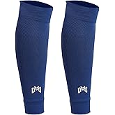 MediCaptain Pre Cut Soccer Sock Sleeves, Companion for Soccer Grip Socks, Securely Holds Shin Guards, Compression Leg Warmer