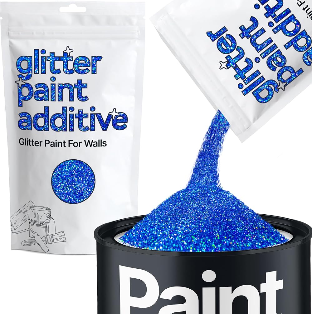 Hemway Sapphire Blue Glitter Paint Additive 100g for Emulsion Acrylic Lacquer
