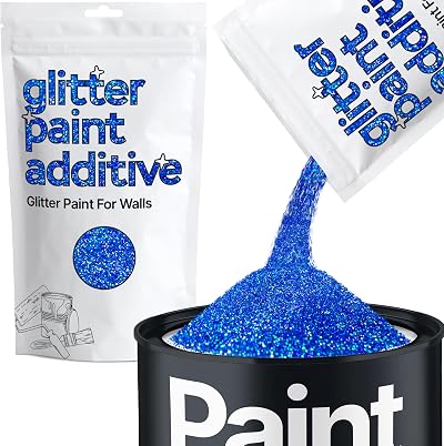 Hemway Sapphire Blue Glitter Paint Additive 100g for Emulsion Acrylic Lacquer
