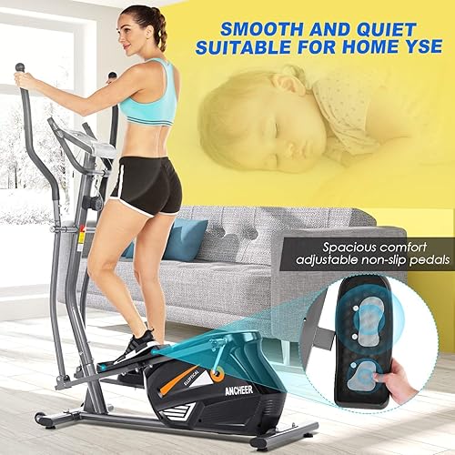 ANCHEER Elliptical,Exercise Equipment,Elliptical Machines for Home