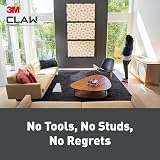 3M CLAW Plasterboard Picture Hanger 6 Hooks Holds 20 kg No Tools Needed view 7