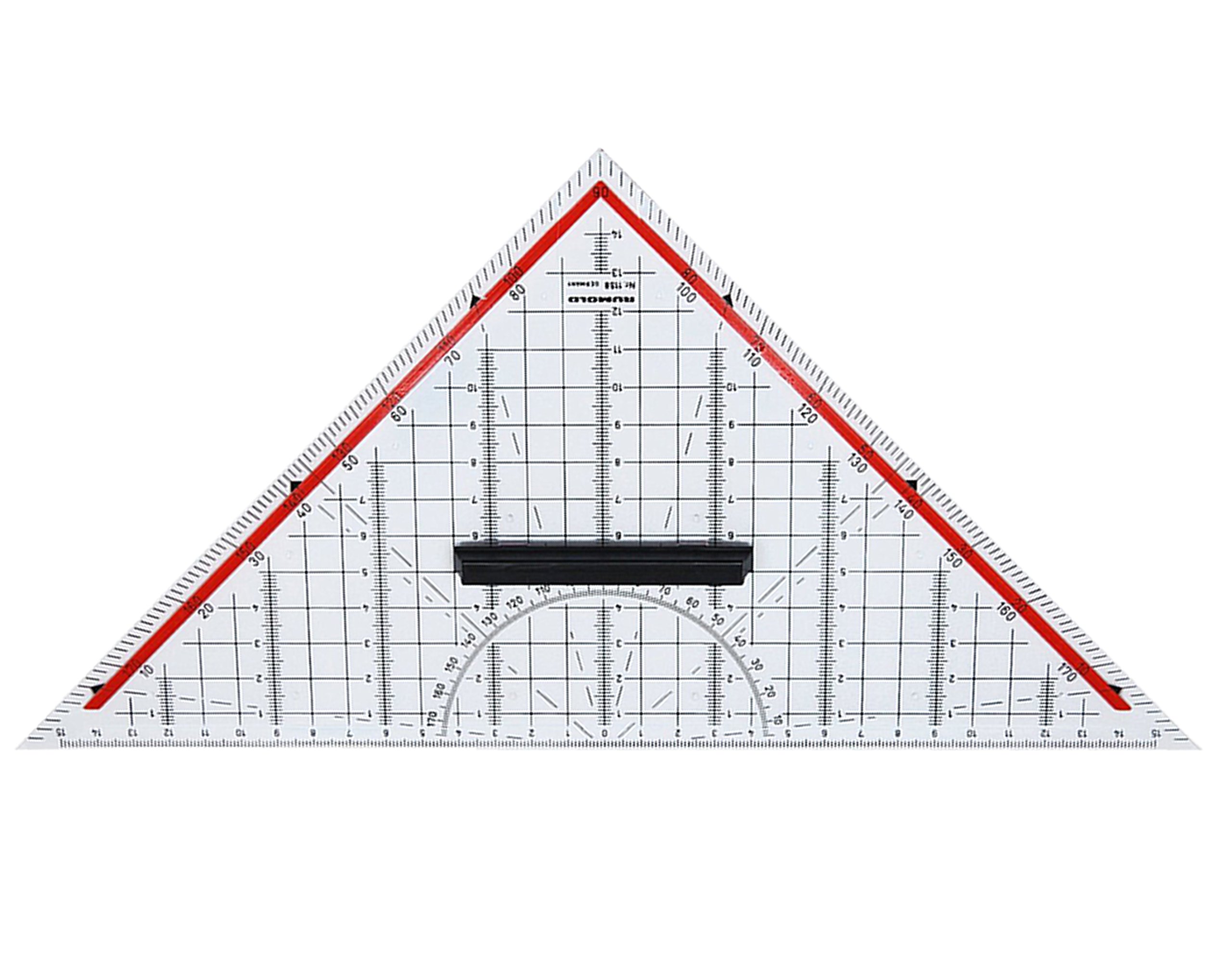 Rumold TZ and Geometry rectangle/1158 32.5 cm, Transparent Plastic