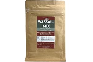 CRAIT Classic Wassail Drink Mix, Christmas Wassail Spiced Cider Mix, Winter Apple Cider Mulling Blend Drink, Instant Mulling Spice 8 Ounce