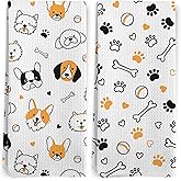 BitKAM Dog Paws Kitchen Towels, Cute Dog Kitchen Towels Decorative Set of 2, Gifts for Dog Lovers Women, Pet Gifts for Dogs Owners, Dog Paw Prints Bones Hand Dish Towels for Kitchen Bathroom