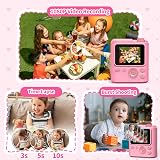 Gofunly Kids Camera Instant Print 2.0-Inch 32GB 5 Roll Paper 3-12 view 3
