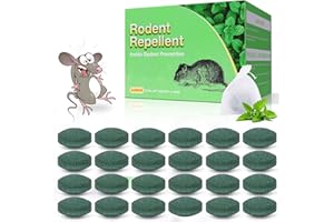 EFFVES Mouse Repellent, 24 Pack Mouse Repellent Balls with Peppermint Oil for House, Garage, Car Engine, Indoor and Outdoor Use, Safe for Pets and Family