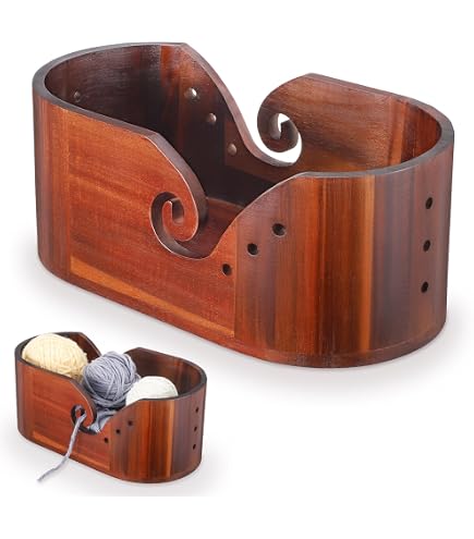 Coopay Flame Yarn Bowl For Crocheting/Knitting, Cute Yarn...