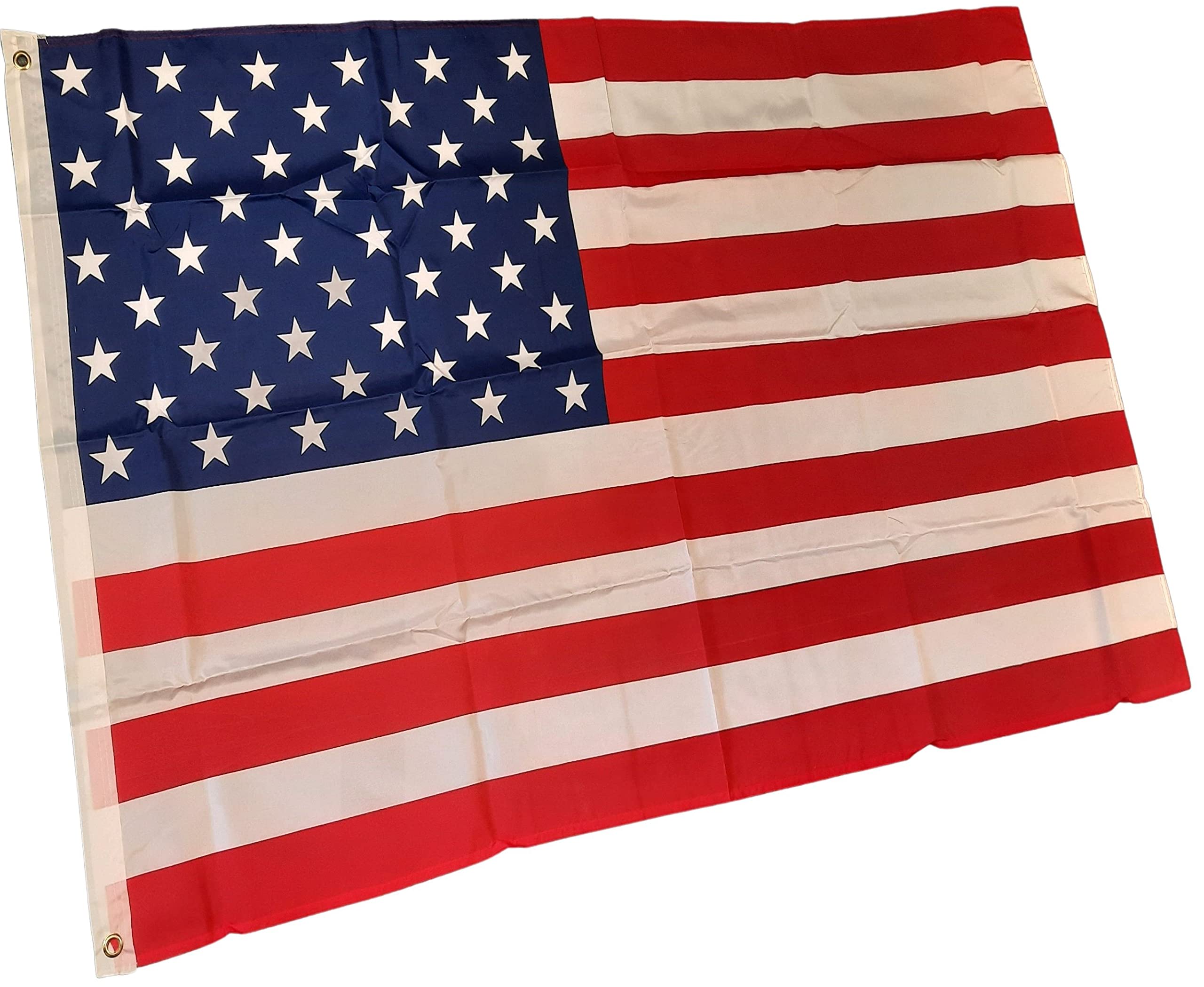 NWFlags USA Flag 3ft x 2ft 75d Premium Polyester Suitable For Flagpoles | Strong Polyester 3x2 foot material American flag with Eyelets