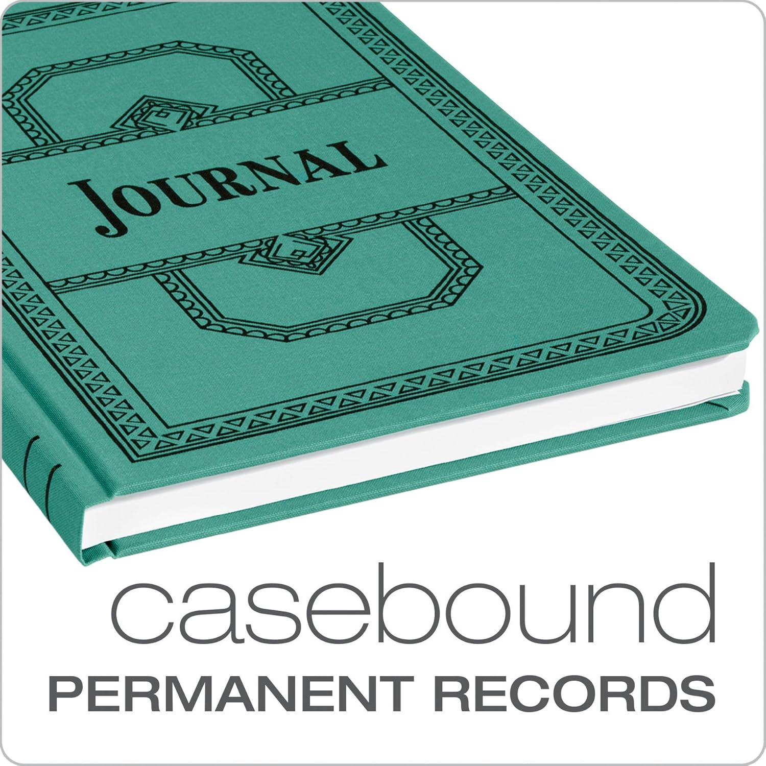 Boorum & Pease 66 Series Account Book, Journal Ruled, Green, 150 Pages, 12-1/8" x 7-5/8" (66-150-J) : Appointment Book And Planner Refills : Office Products