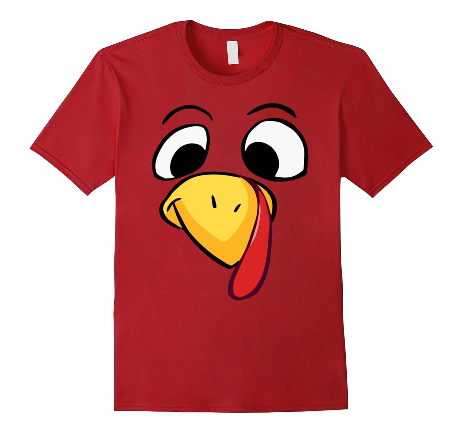 Turkey Head Face T-Shirt Funny Thanksgiving Day Costume Gift-ANZ