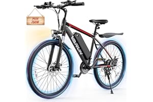 VARUN Electric Bike for Adults 500W (Peak 750W) Electric Mountain Bike, 45 Miles 20 MPH E Bike with 48V Removable Battery, 26" Tires and Front Fork Suspension