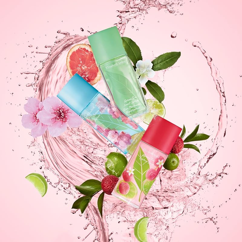 – Green Tea Lychee Lime, Eau de Parfum, Erfrischendes Parfüm mit grünem Tee, Litschi und Geranie, Damenparfüm, 100 ml