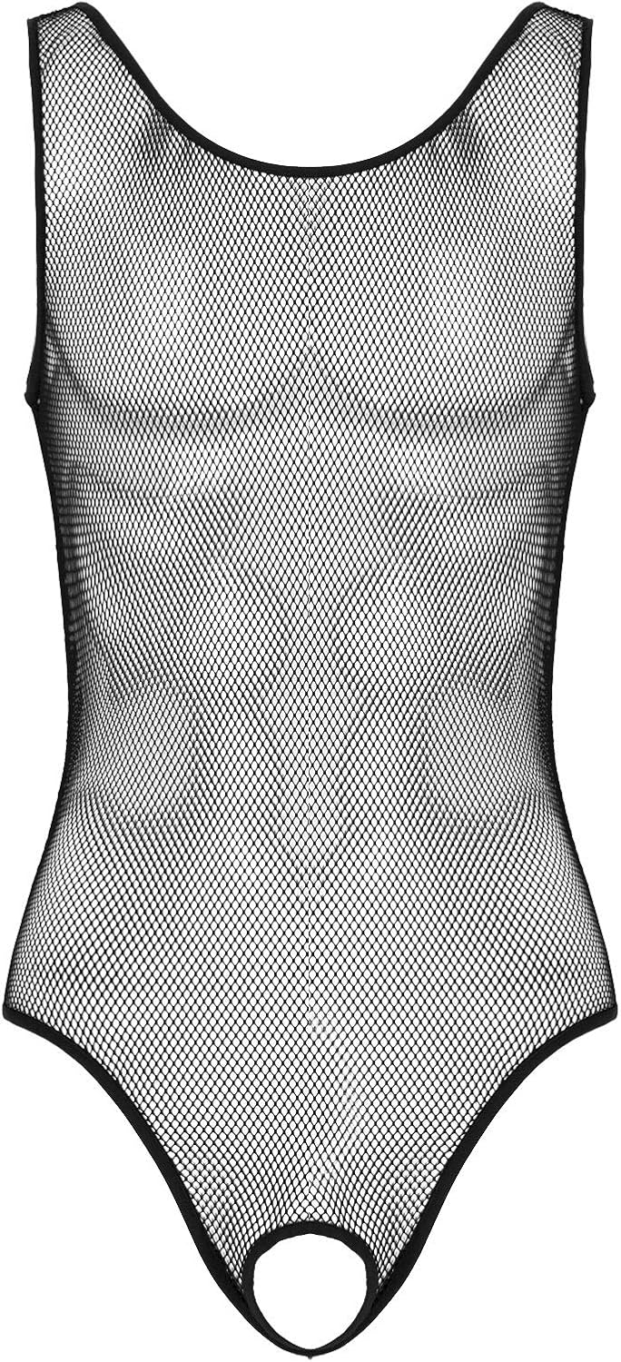 Iiniim メンズインナーシャツ ボディスーツ アンダーウェア ストレッチ メッシュ 下着 一体式 超誘惑的 自宅ウェア インナーシャツ 通販 Amazon