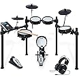 Alesis Drums Command Mesh SE Kit and DRP100 - Electric Drum Set with USB MIDI Connectivity, and Drum Headphones for Monitoring, Practice or Stage Use