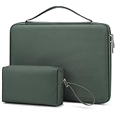 HYZUO 13.3-14 Inch Hard Shell Laptop Sleeve Case for MacBook Pro 14 M5/M4/M3/M2/M1, MacBook Pro/Air 13, Dell Pro 13/14 Premium, XPS 13, 13.8"-13.5" Surface Laptop, HP Spectre X360 13/14, Moss Green