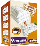 Storage Master Space Saver Bags for Travel Reusable Vacuum 9 Medium