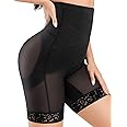 Shapewear Tummy Control Lace Shapewear Shorts High Waisted Butt Lifting Body Shaper Slimmer Panties Girdle Underwear Black