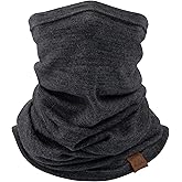 ACUSHLA 100% Merino Wool Neck Gaiter for Men & Women Ski Face Mask Winter Scarf Neck Warmer All Weather, Midweight Maple Leaf