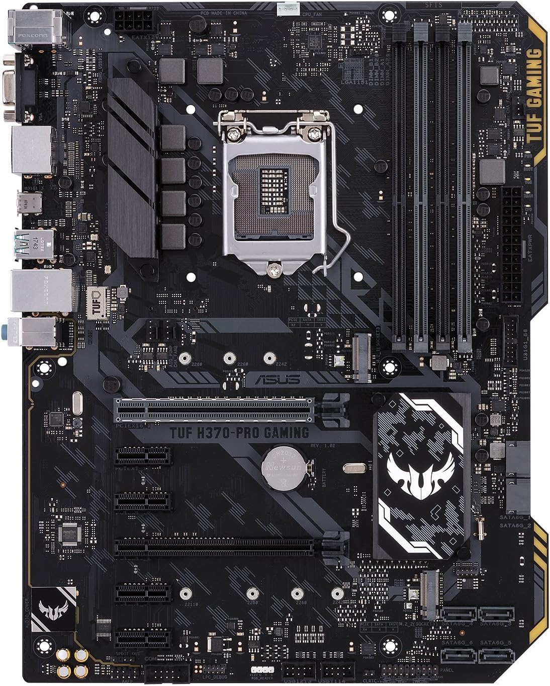 Amazon Com Asus Tuf H370 Pro Gaming Intel H370 Lga 1151 Socket H4 Atx Computers Accessories