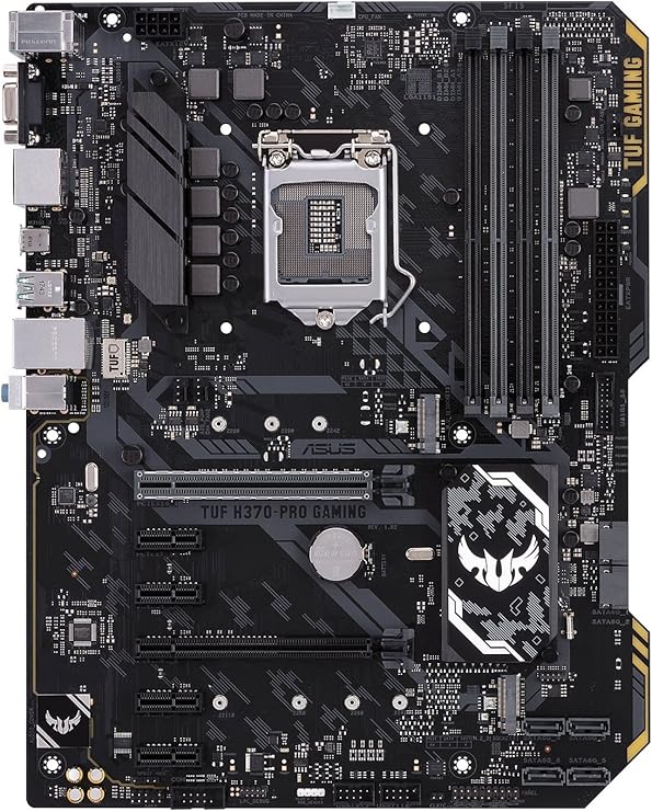 Amazon Com Asus Tuf H370 Pro Gaming Intel H370 Lga 1151 Socket H4 Atx Computers Accessories