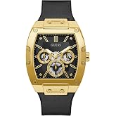 GUESS Men's GW0G Series| Analog Trend Watch| Polycarbonate Case| Silicone Bracelet | 50M Water Resistance