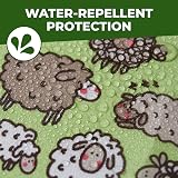 ECO CHIC Lightweight Foldable Reusable Shopping Bag Sheep Green 12L 15kg view 5