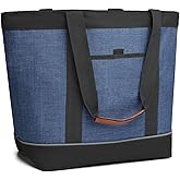 Awordo Insulated Cooler Bag Leakproof Thermal Insulation Collapsible Cooler Tote with Zippered, Reusable Cooler Bags