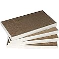 Amazon Basics Corrugated Cardboard Cat Scratchers, 4 Pack, White