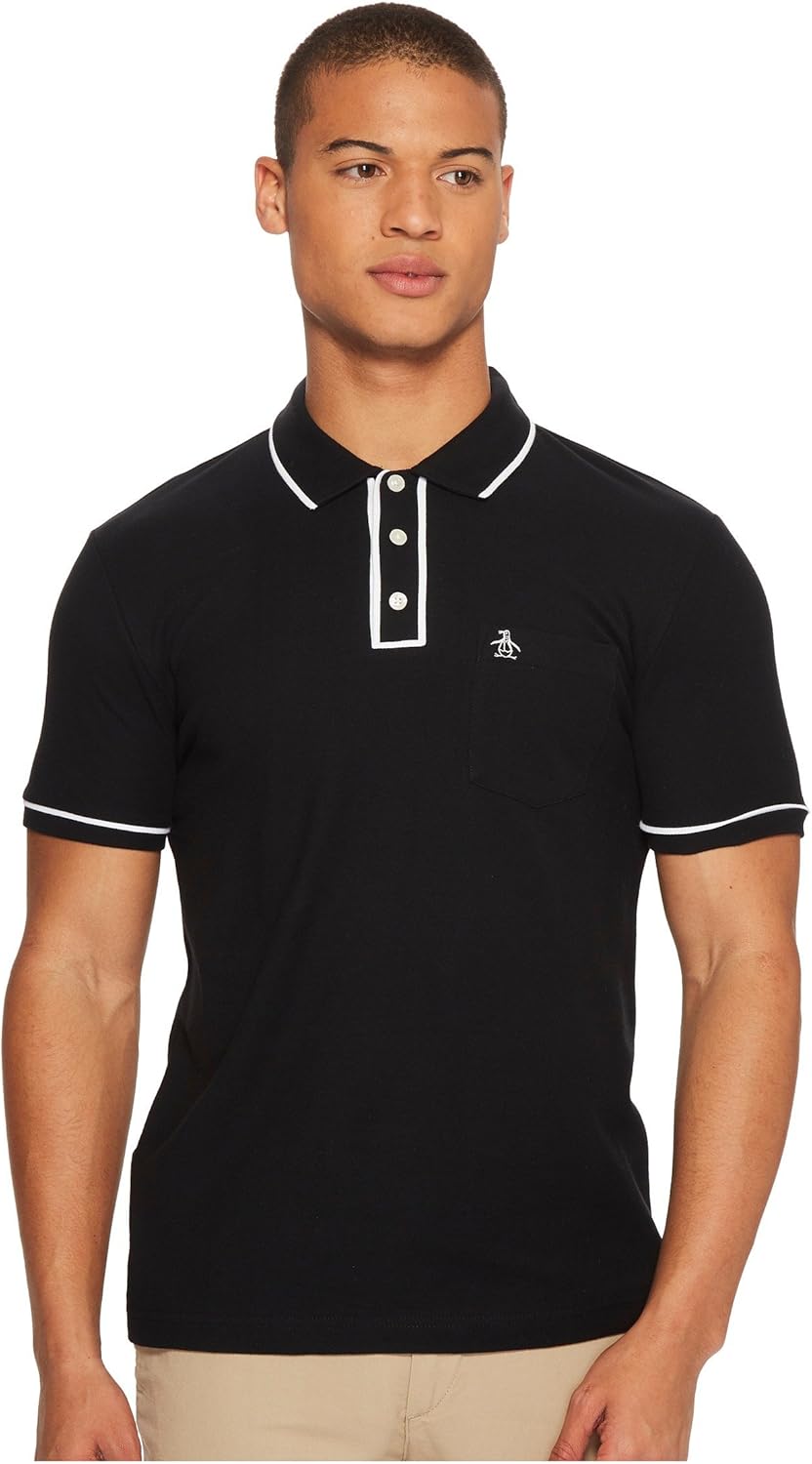 Original Penguin Mens Earl Pique Polo Shirt Penguin Men's Sportswear