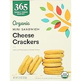 365 by Whole Foods Market, Organic Mini Cheese Sandwich Crackers, 7.5 Ounce