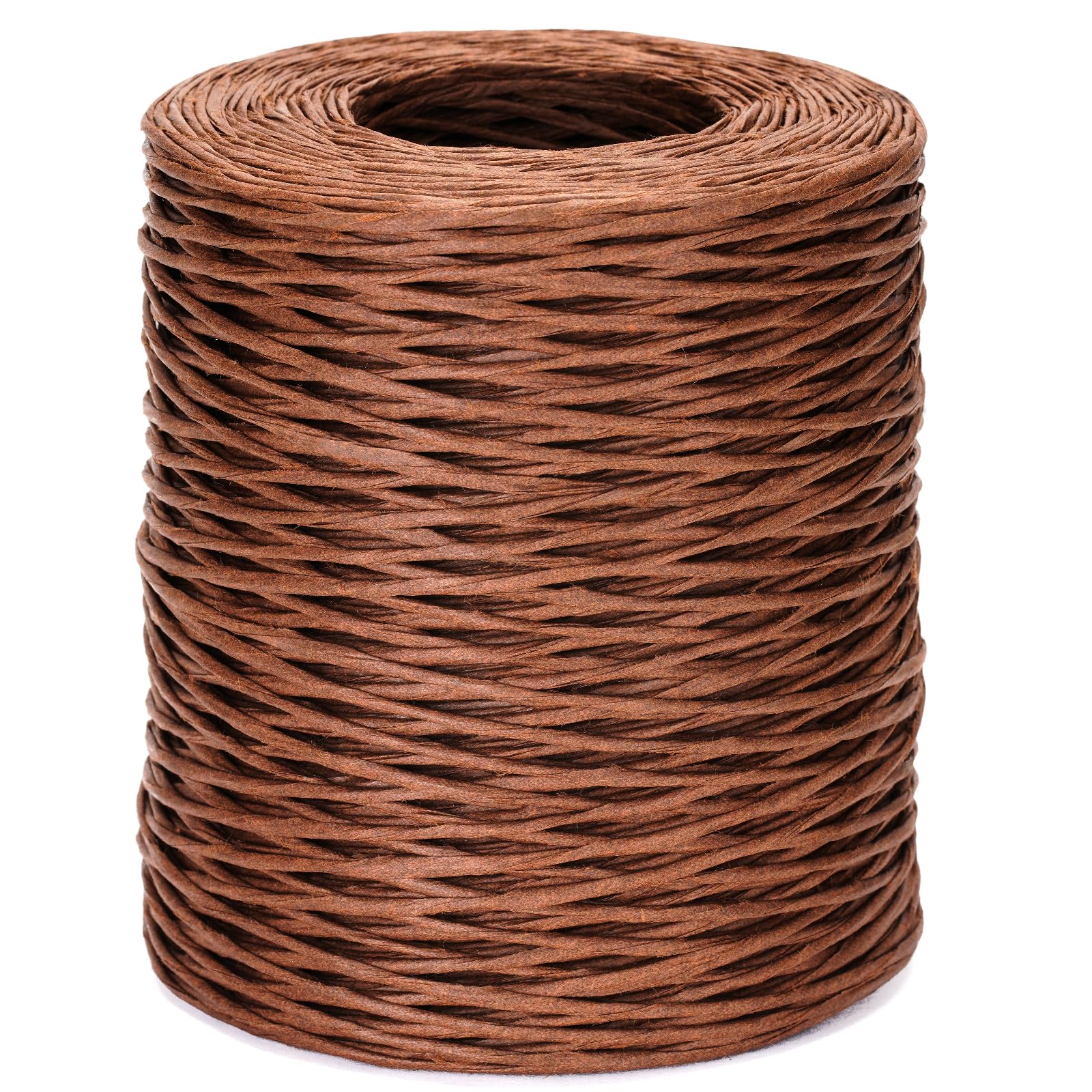 KINGLAKE Florist Wire - Brown Paper Covered 2mm, 656 Feet for Wreath Making, Flower Arranging