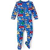 The Children'S Place Baby-Boys And Toddler Long Sleeve 100% Cotton Zip-Front One Piece Footed Pajamas